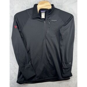 Patagonia R1 Regulator Half 1/2 Zip Fleece Pullover Black JLL Logo Men's Size XL